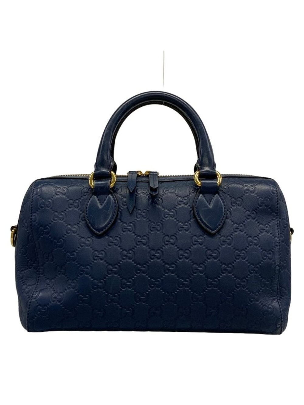 Gucci Handbag Guccissima Line Navy Leather